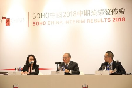 SOHO中国上半年净利润下滑72%  潘石屹“股价爱涨